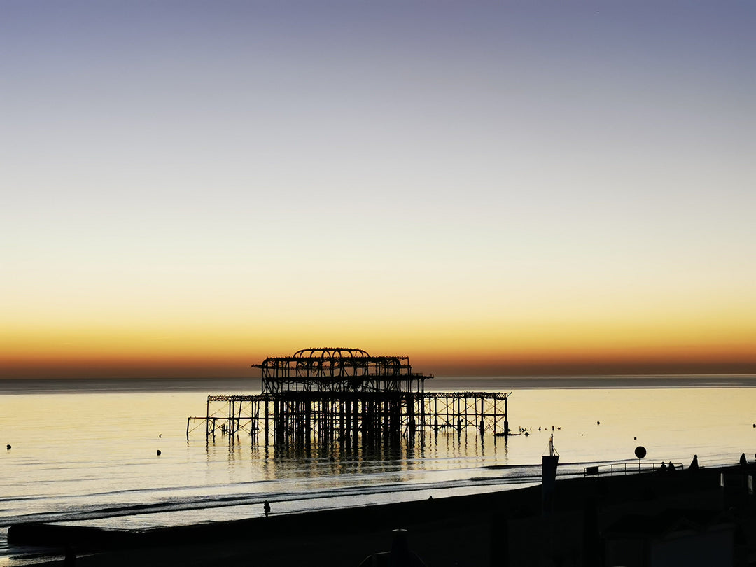 west pier brighton sunset brighton beach 