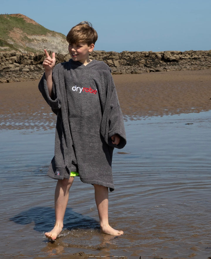 Dryrobe Kids Organic Towel - Slate Grey