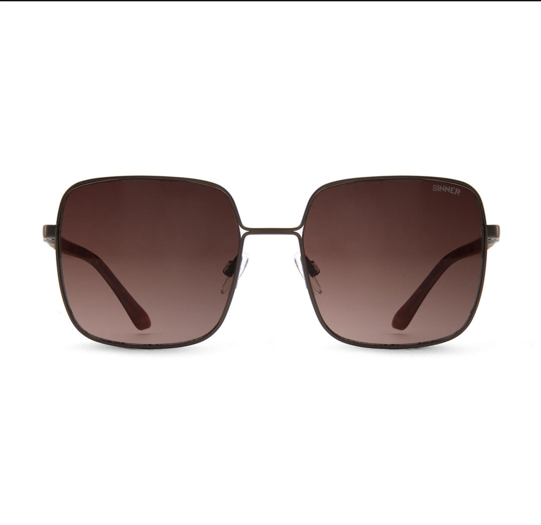 Sinner Sunglasses - MADIKI - MATTE BROWN METAL