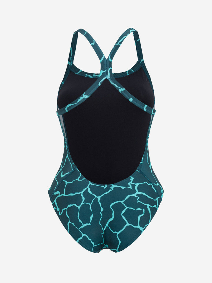 Orca Core One Piece Thin Strap Women Swimsuit - Dark Green