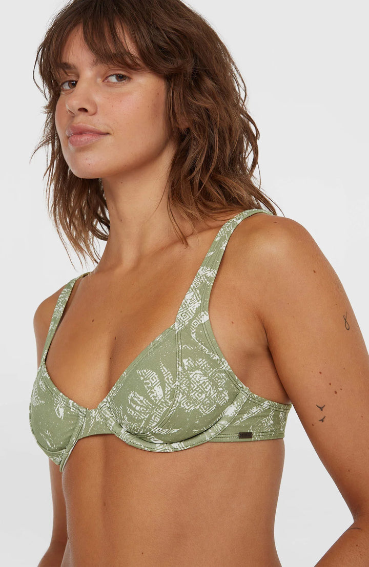 O’Neill Saltwater Elsie Rita Bikini Set - Green Textured Jungle