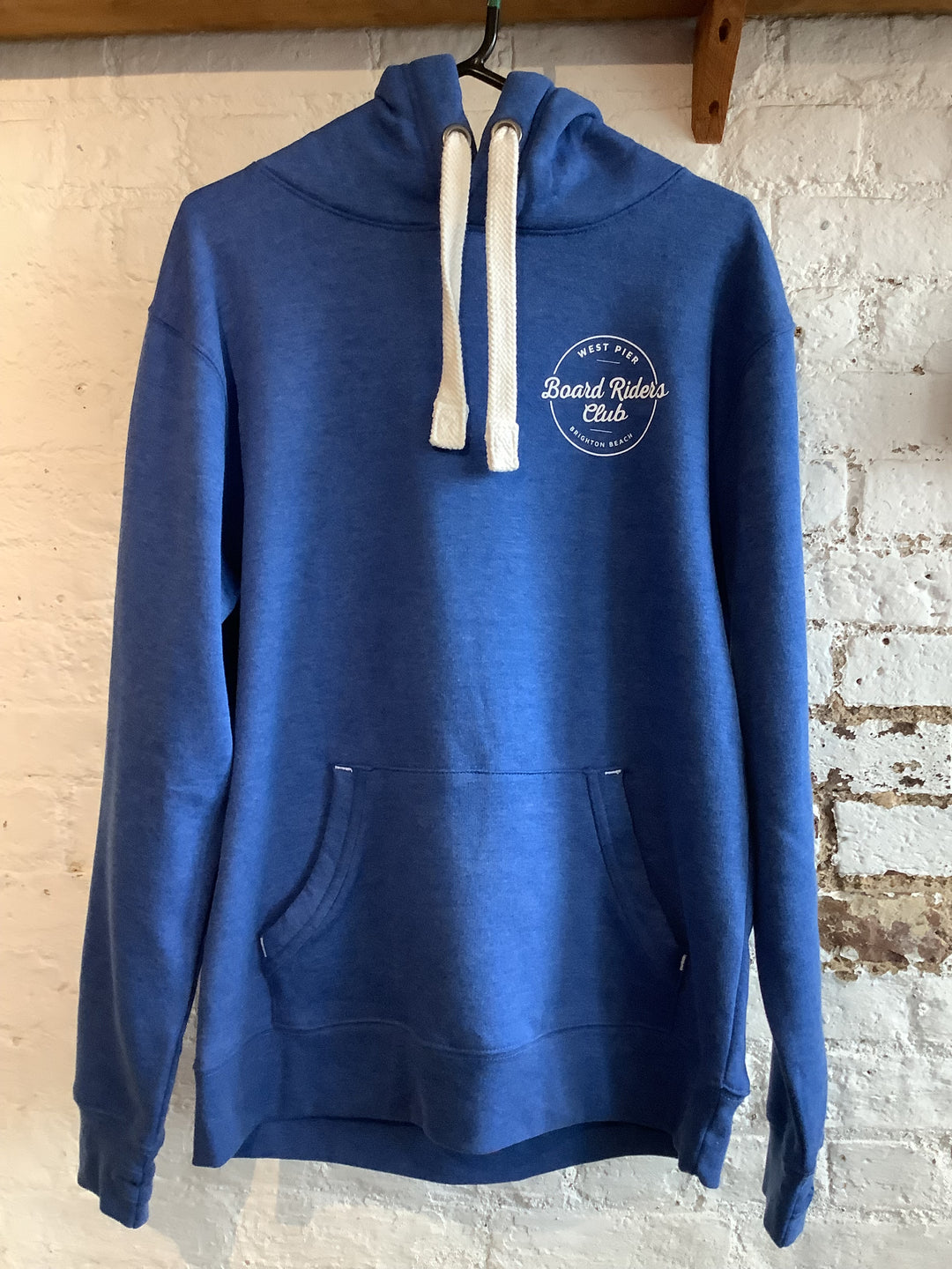 West Pier Hoodie - ‘West Pier - Boardriders Club’  Logo - Royal Melange