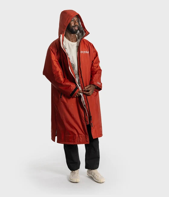 Dryrobe Advance Long Sleeve Changing Robe - Burnt Orange