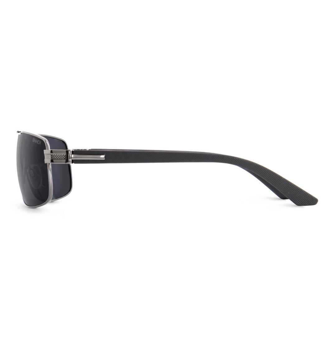 DURNESS SUNGLASSES - SHINY BLACK METAL - SINTEC® LENS