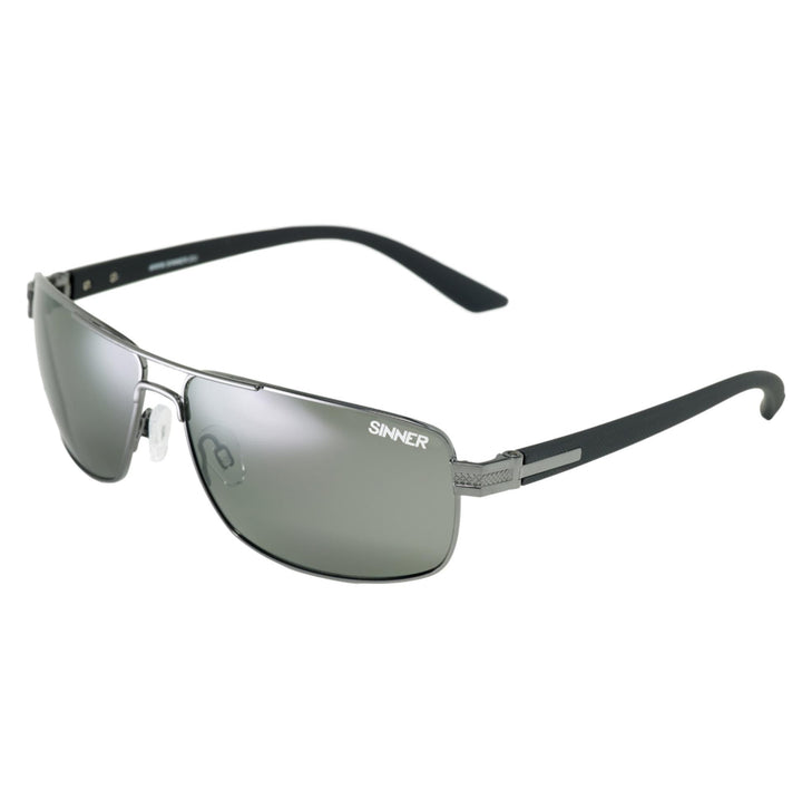 DURNESS SUNGLASSES - SHINY BLACK METAL - SINTEC® LENS
