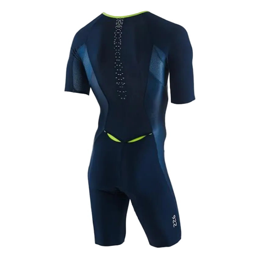 Orca Athlex Aero 226 Kompress Race Suit Men Trisuit - Green/ Navy