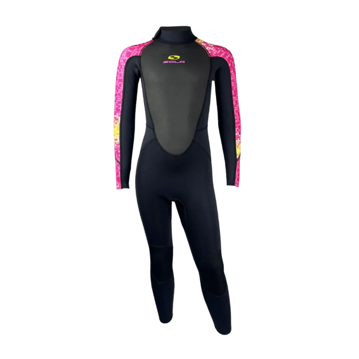 Sola Storm Kids 3/2mm Full Wetsuit - Disco Fish