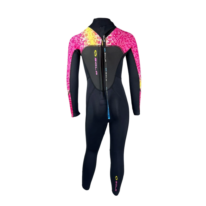 Sola Storm Kids 3/2mm Full Wetsuit - Disco Fish