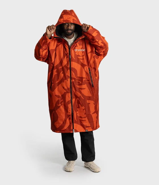 Dryrobe Advance Long Sleeve Changing Robe - Mosaic Palm