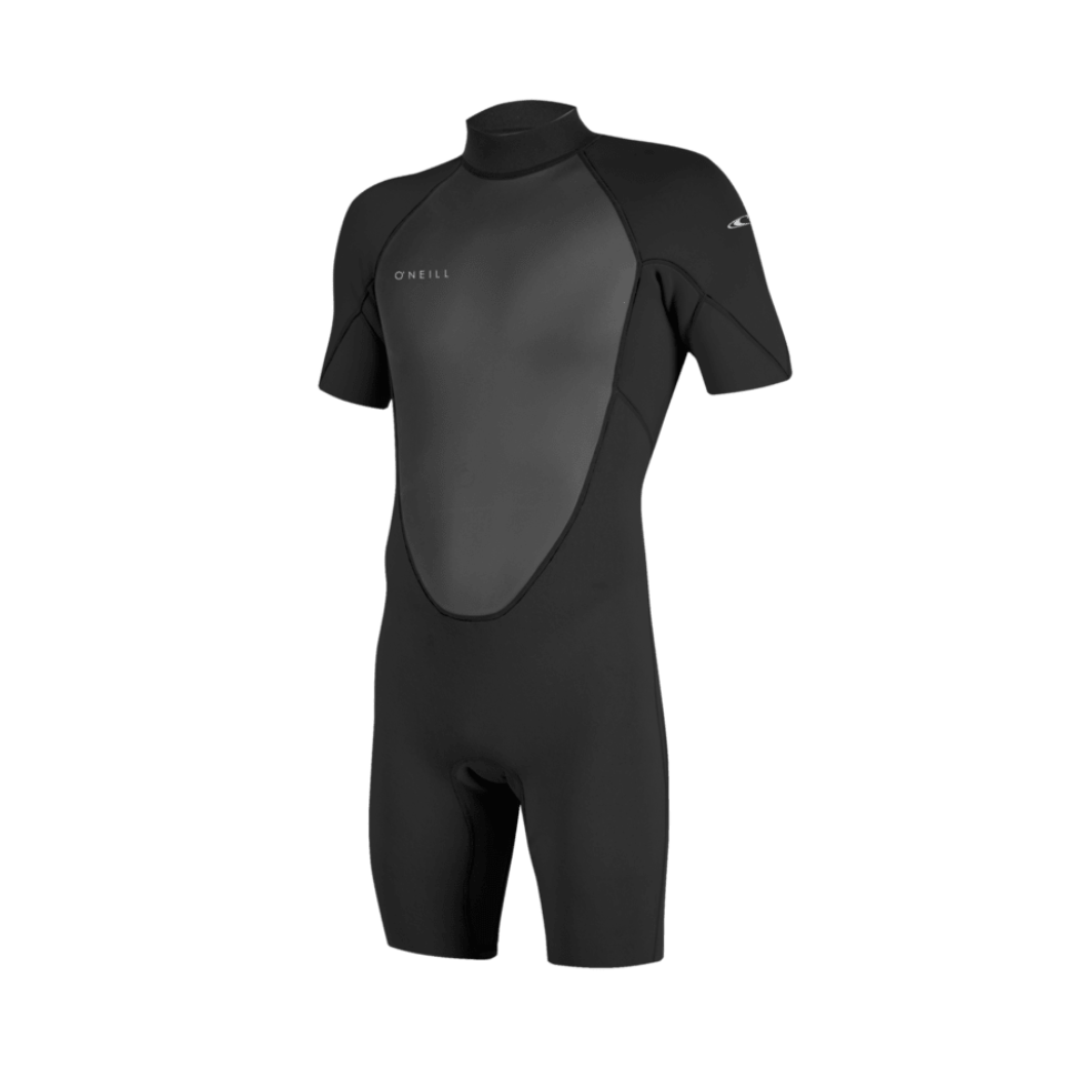 O’Neill Mens Reactor-2 2mm Back Zip Shorty Wetsuit- Black