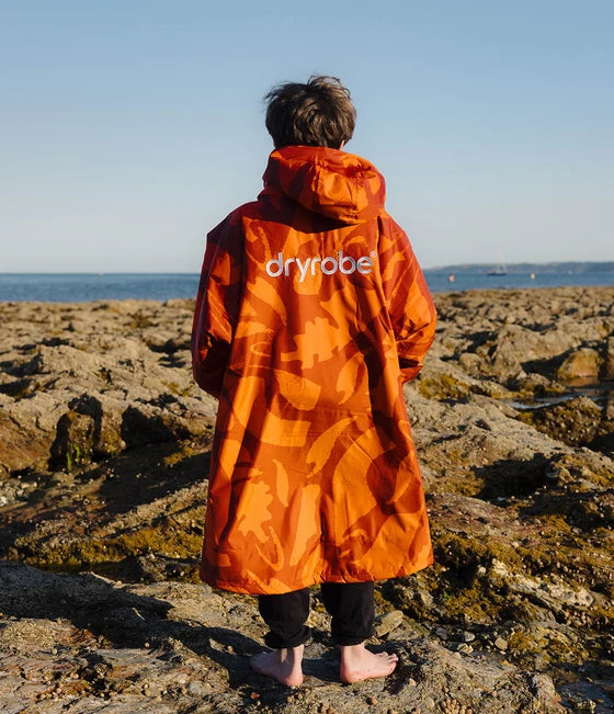 Dryrobe Kids Advance Long Sleeve Changing Robe - Mosaic Palm