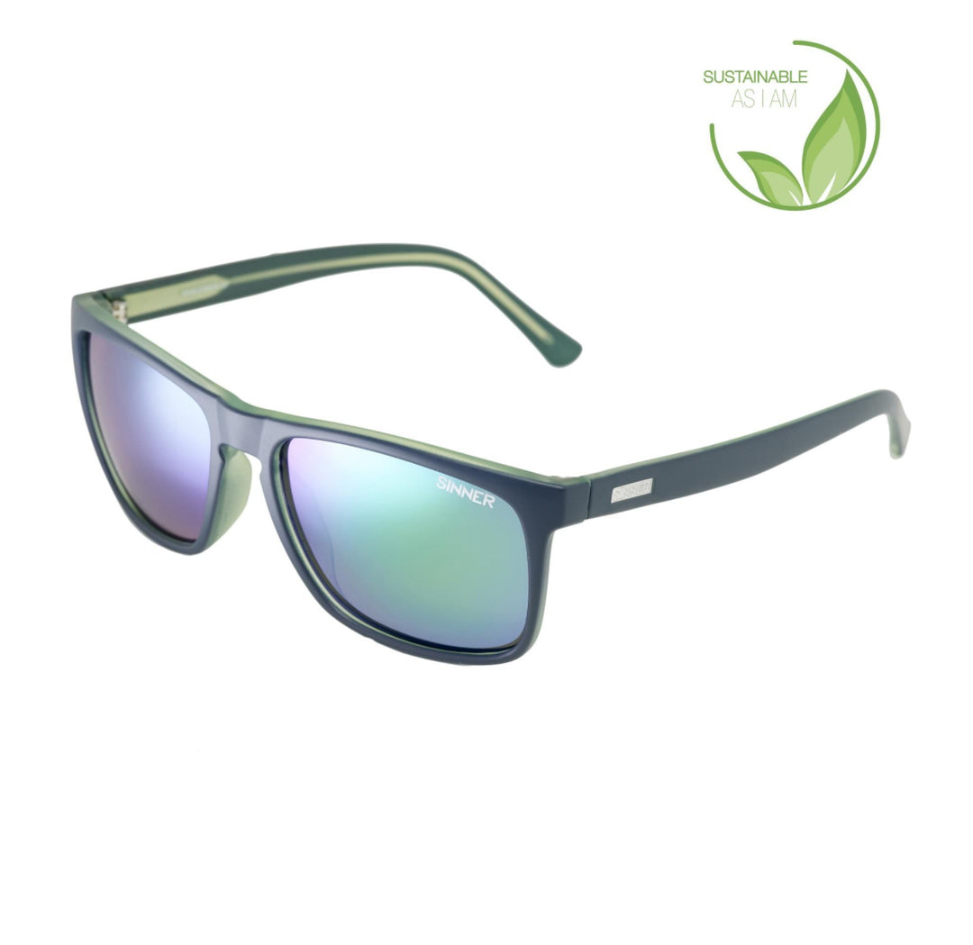 Sinner Sunglasses - MATTE DARK BLUE / GREEN - SINTEC® LENS