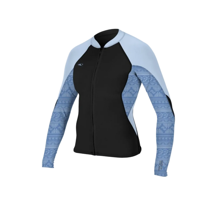 O'Neill Bahia Full Zip 1/0.5 mm Women's Wetsuit Jacket - SURF ABSTRACT