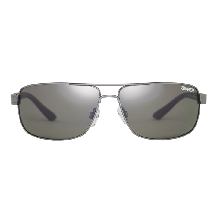 DURNESS SUNGLASSES - SHINY BLACK METAL - SINTEC® LENS