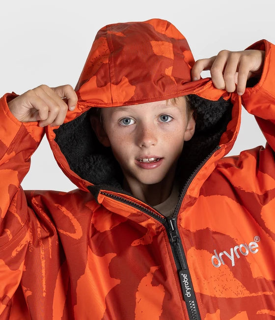Dryrobe Kids Advance Long Sleeve Changing Robe - Mosaic Palm