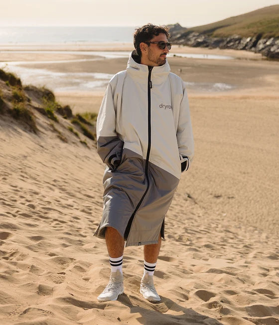 Dryrobe Advance Long Sleeve Changing Robe - Stone
