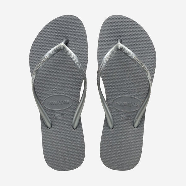 Havaianas Slim Strap Women's Flip Flops - Grey