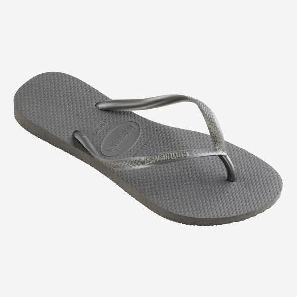 Havaianas Slim Strap Women's Flip Flops - Grey 2