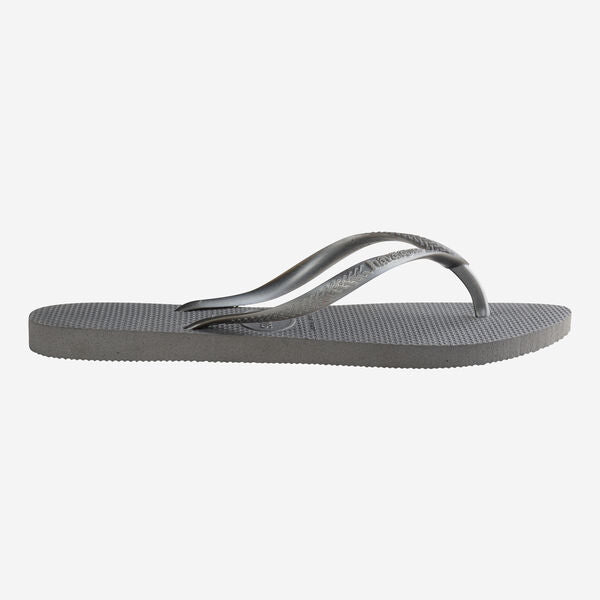 Havaianas Slim Strap Women's Flip Flops - Grey 3