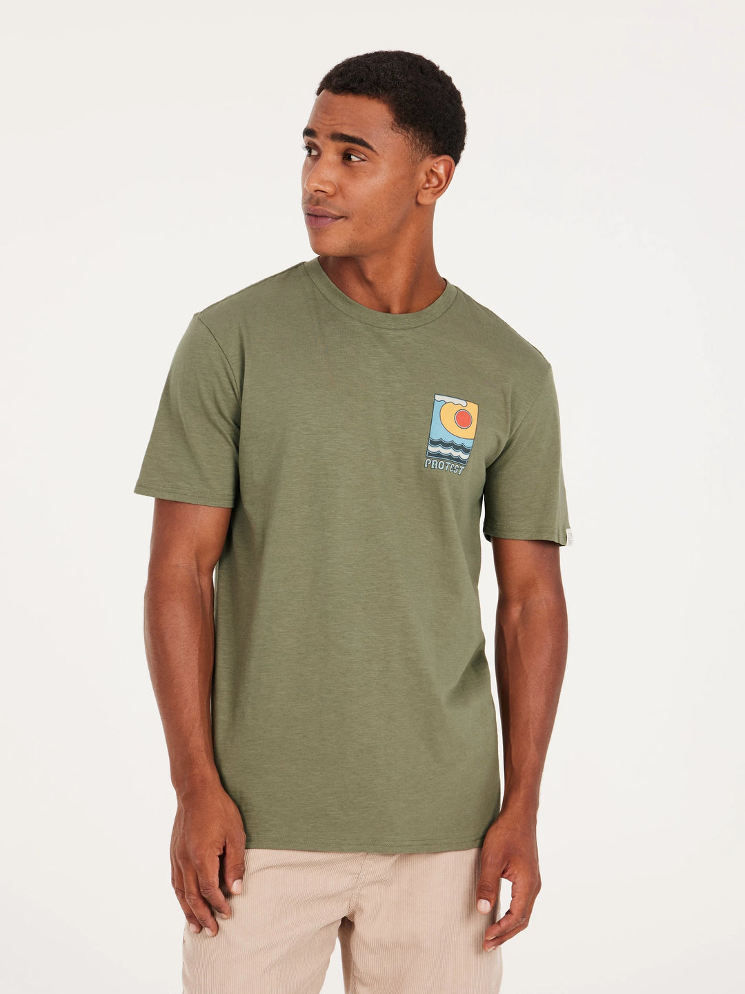 Protest PRTRUDGE Men's T-Shirt - Artichoke Green