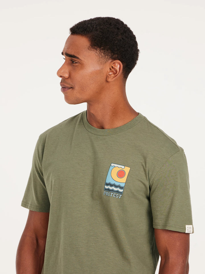 Protest PRTRUDGE Men's T-Shirt - Artichoke Green
