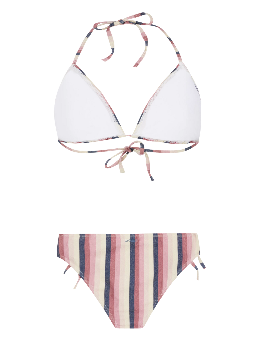 Protest PRTMOLA Striped Triangle Bikini - Deco Pink