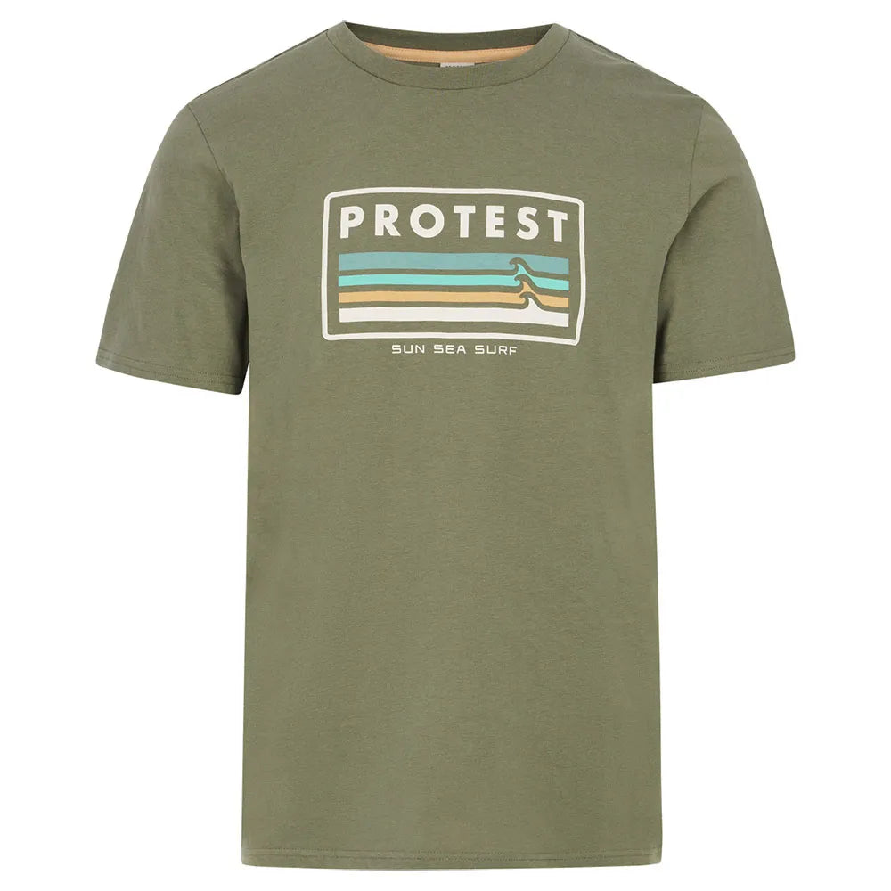 Protest Barn T-Shirt Artichoke Green