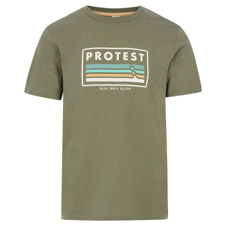 Protest Barn T-Shirt Artichoke Green