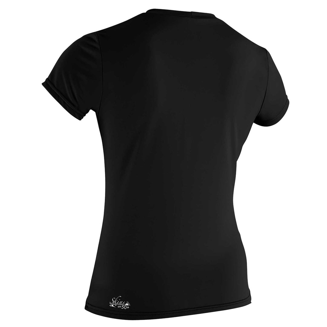 O'Neill Basic Skins Women's Short Sleeve Rash Guard Sun Shirt - Black
