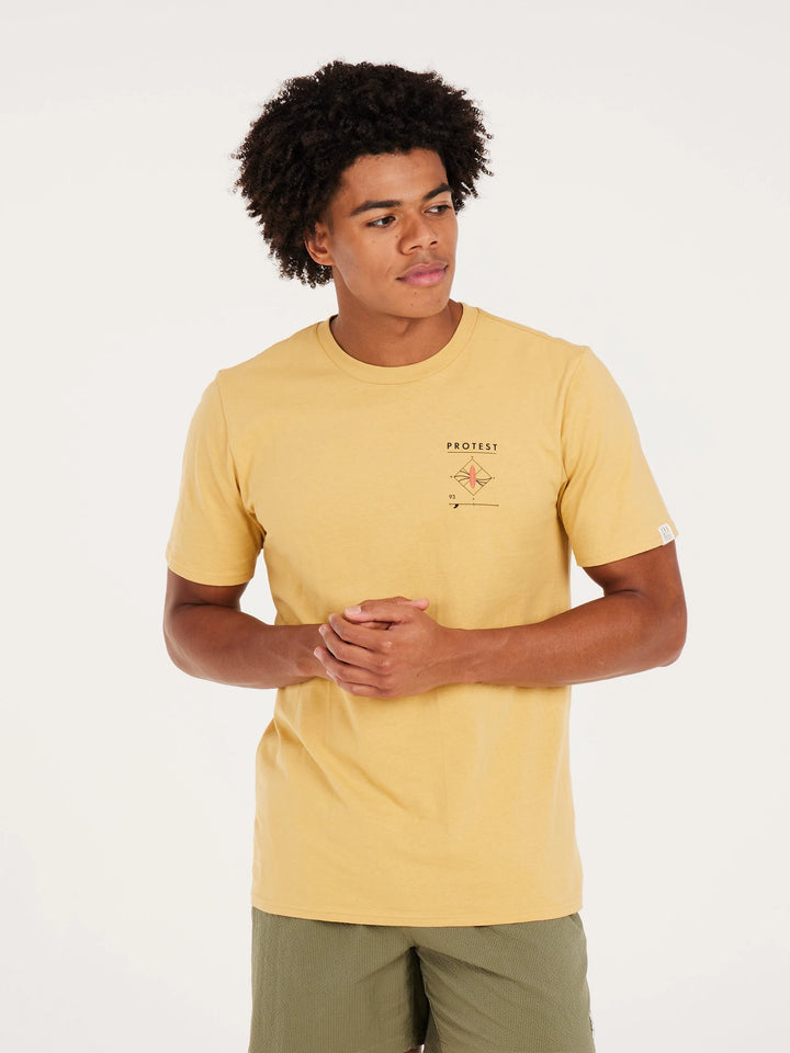 Protest PRTPENALT Men's T-Shirt - Butter Yellow