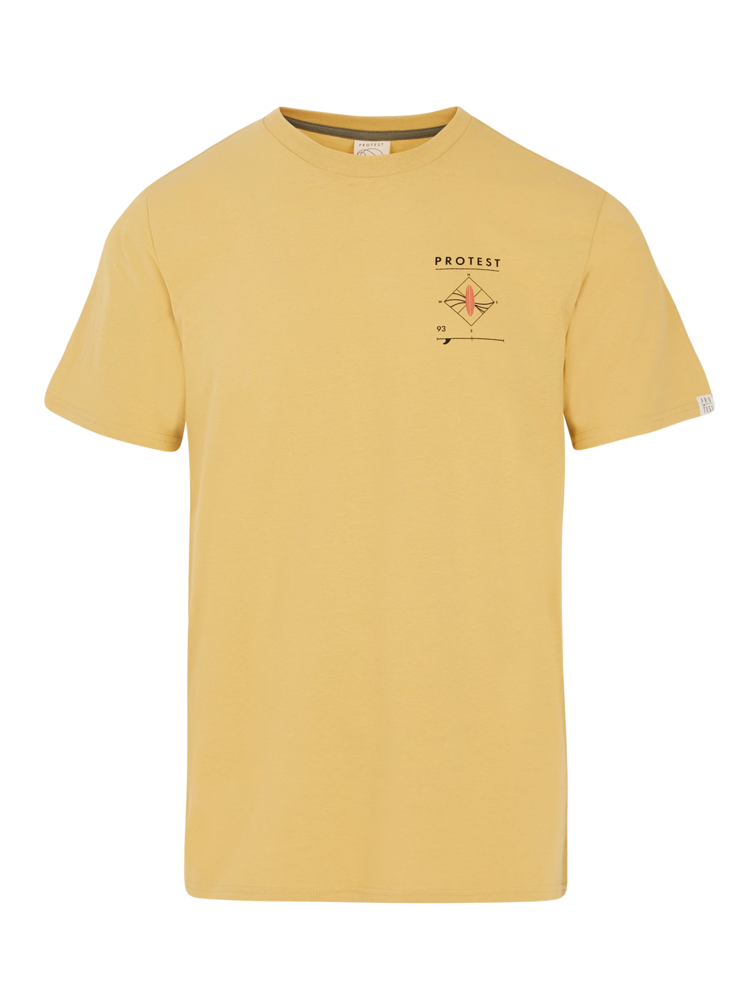 Protest PRTPENALT Men's T-Shirt - Butter Yellow