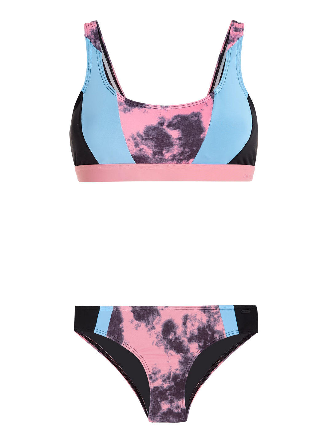 Protest PRTANDAMAN Women's Surf Bikini - Pink/ Blue/ Black