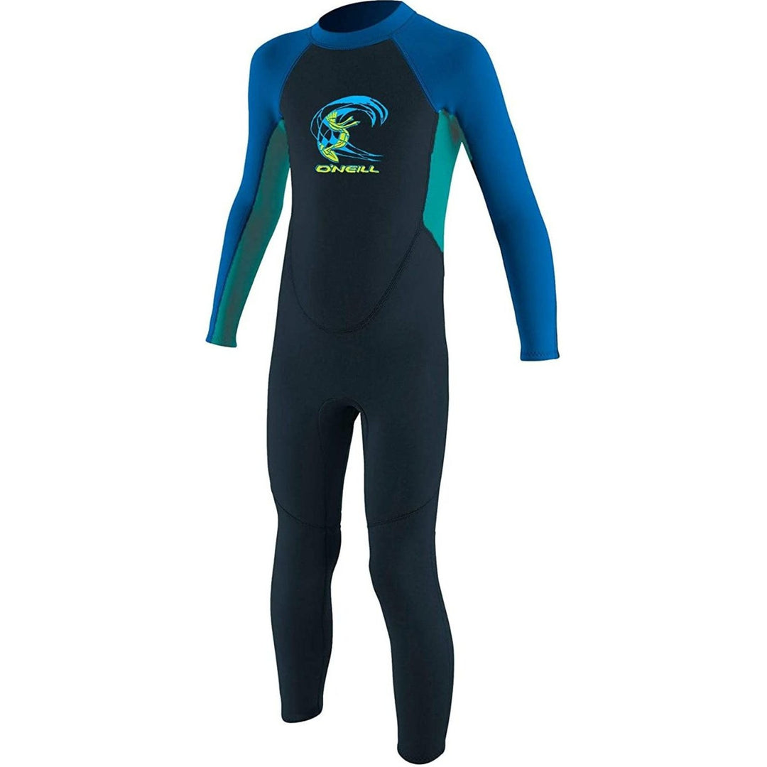 O'Neill Toddler Reactor-2 BZ 2mm Full Wetsuit - Slate/Aqua/Ocean - Boys - 4868