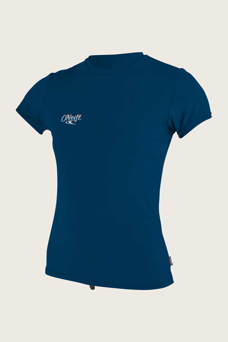 O'Neill Girls Premium Skins Short Sleeve Sun Shirt Rash Guard - Abyss - 5304