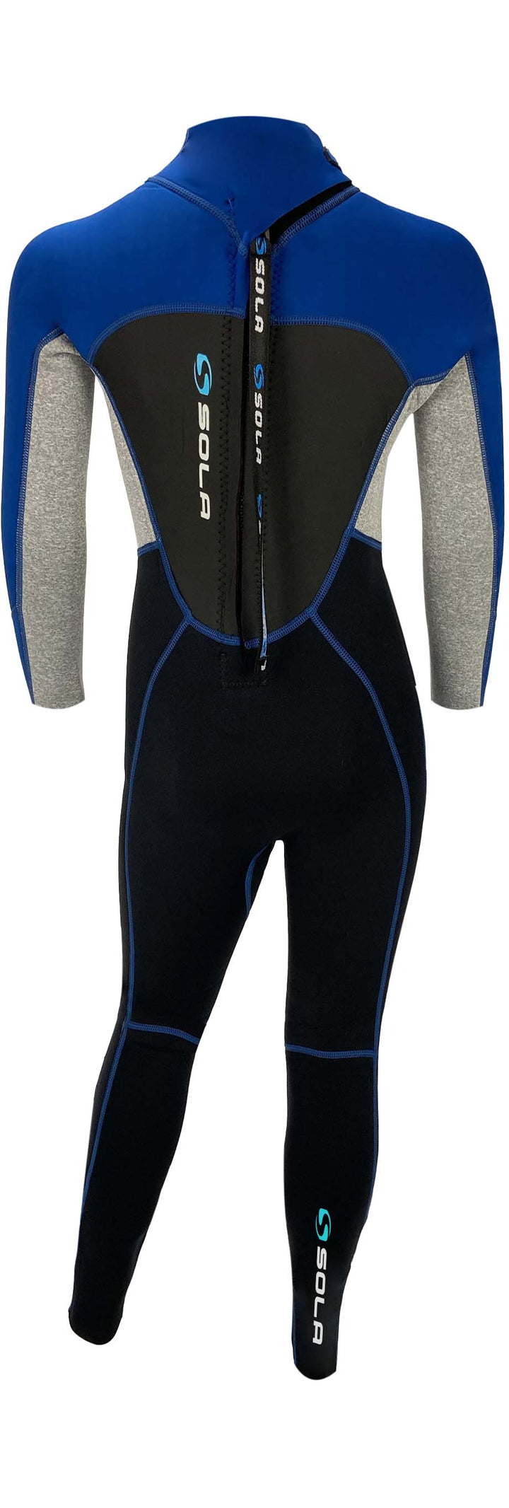 Sola Storm Kids 3/2mm Full Wetsuit - Blue/Marl - A1713