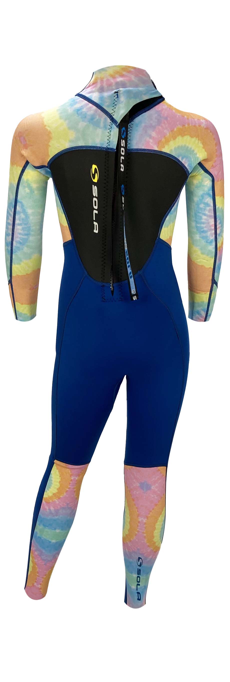 Sola Storm Kids 3/2mm Full Wetsuit - Blue/Tie Dye - A1713