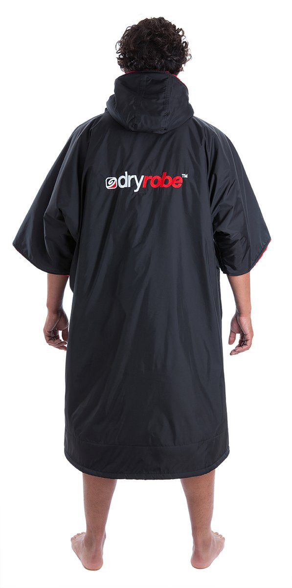 Dryrobe Short Sleeve Changing Robe - Black/ Grey