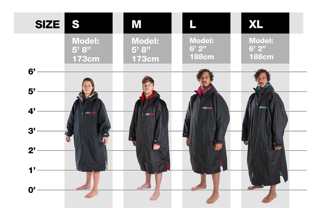 Dryrobe Long Sleeve Changing Robe - Dark Green / Black