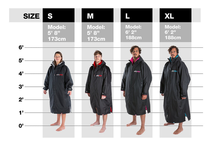 Dryrobe Long Sleeve Changing Robe - Dark Green / Black