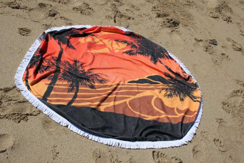 Sola Round Towel - Orange