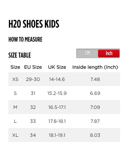 Jobe H2O 2mm Kid's Watersports/ Beach Shoes