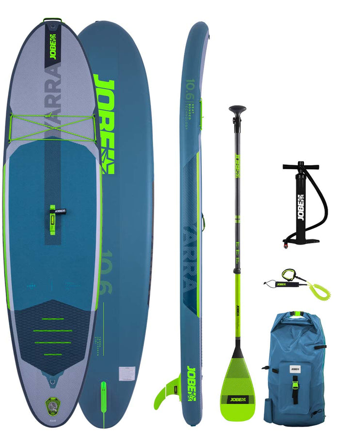 Jobe AERO YARRA 10'6" Inflatable Stand Up Paddleboard Package - Blue Steel