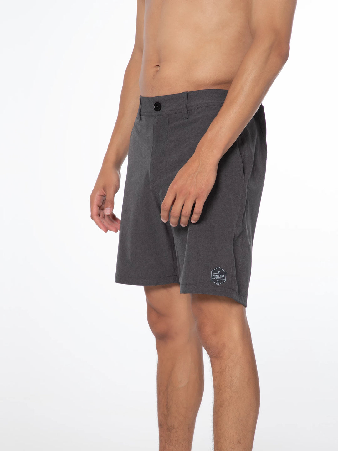 Protest PRTFEARGHUS Men's Surfable Short Swim Shorts - Deep Grey