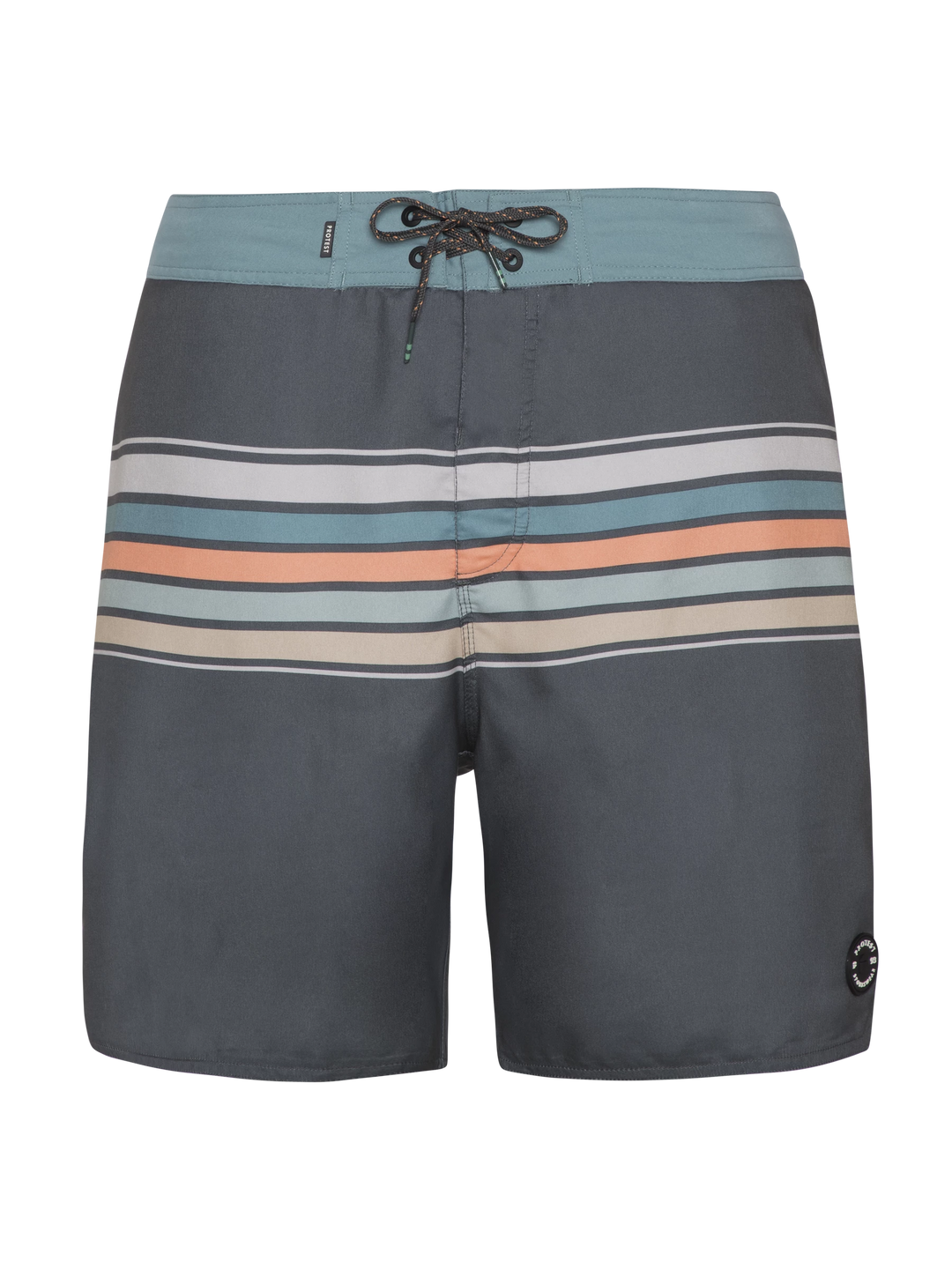 Protest PRTKALFORD Men's Striped Swim Short - Hunter Green