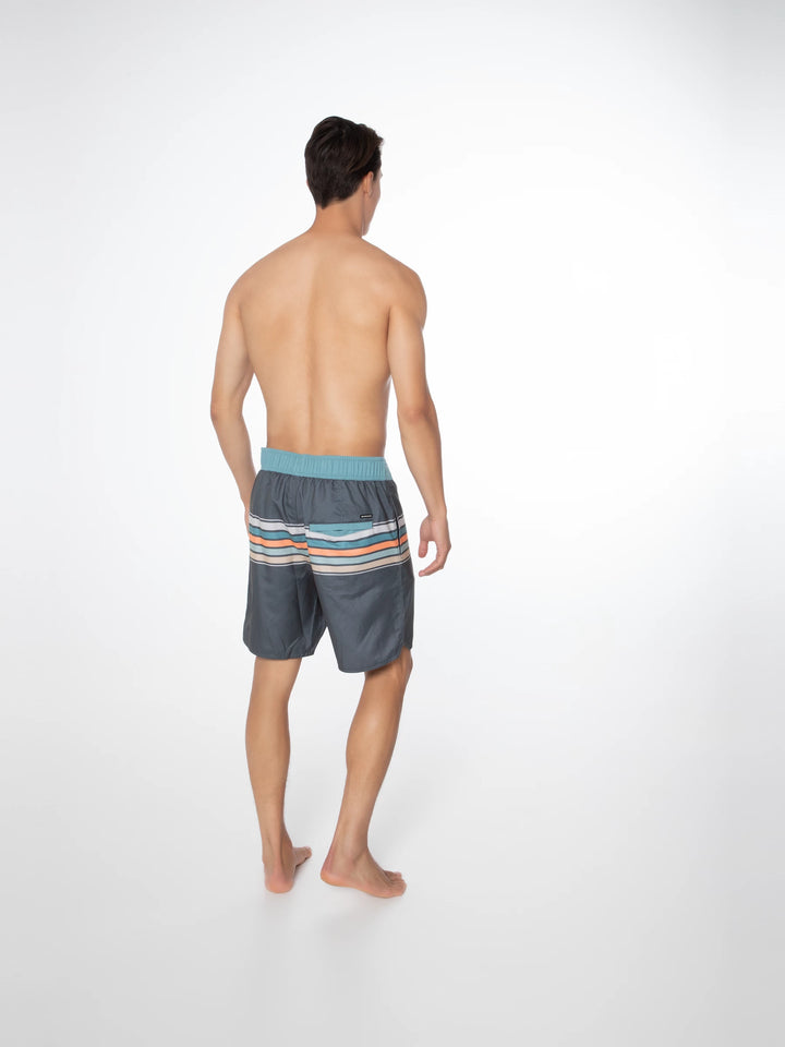 Protest PRTKALFORD Men's Striped Swim Short - Hunter Green