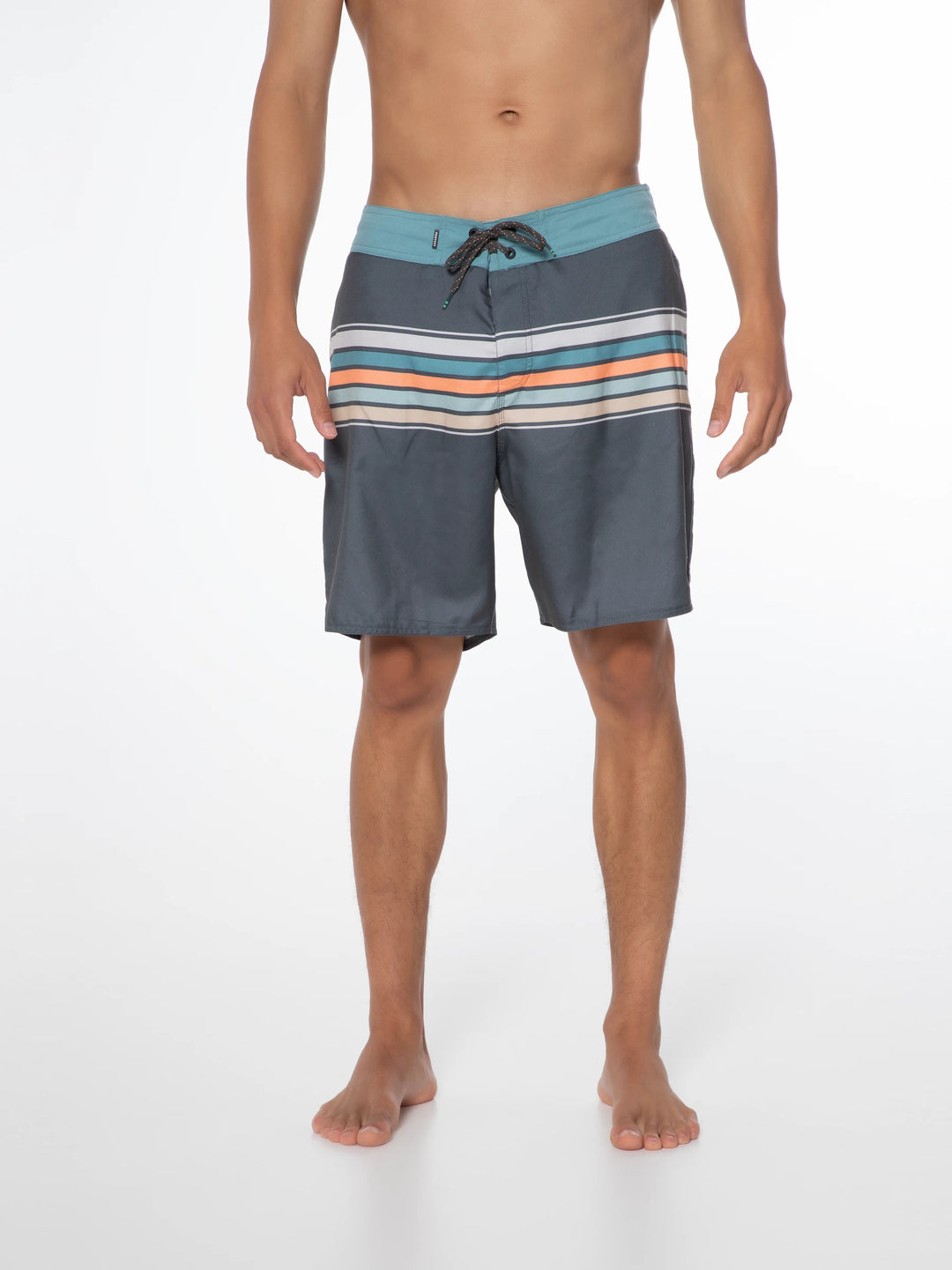 Protest PRTKALFORD Men's Striped Swim Short - Hunter Green