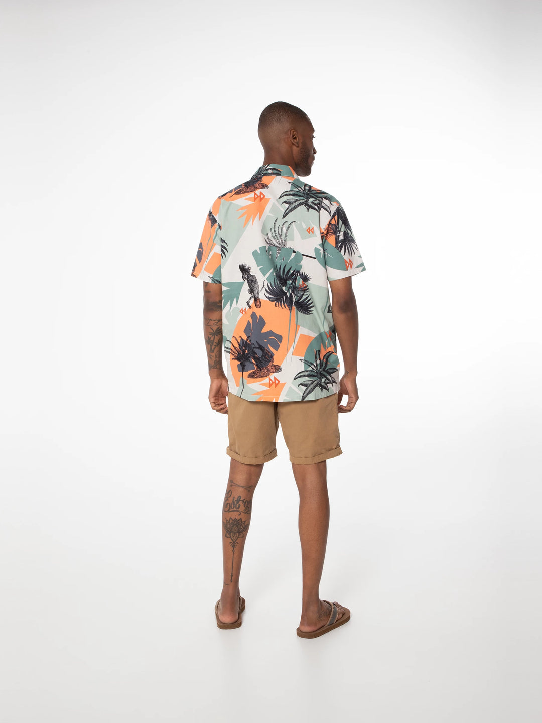 Protest PRTLEARIE Men's Short Sleeve Shirt - Cadmium Orange