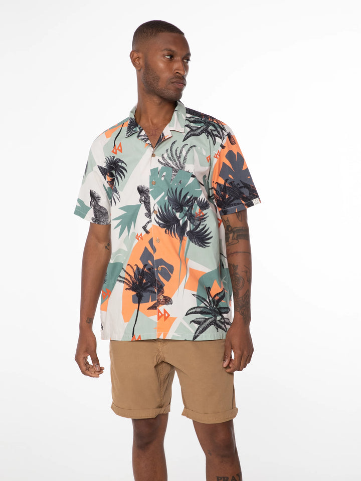 Protest PRTLEARIE Men's Short Sleeve Shirt - Cadmium Orange