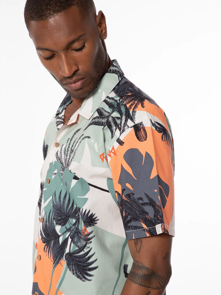 Protest PRTLEARIE Men's Short Sleeve Shirt - Cadmium Orange