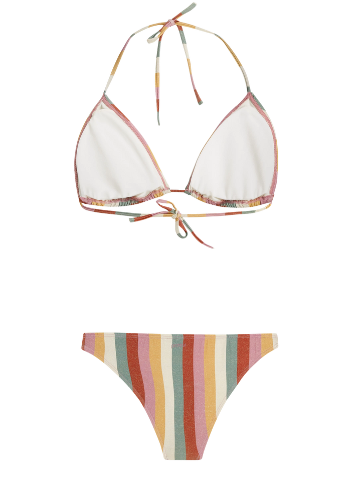 Protest PRTPIKE Women's Striped 2-piece Triangle Bikini - Striped Dusky Rose